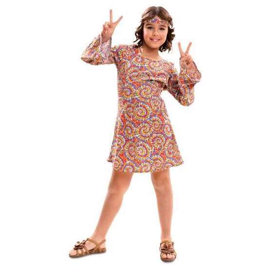 Disfraz Infantil Psychedelic Hippie Talla 7-9 Años