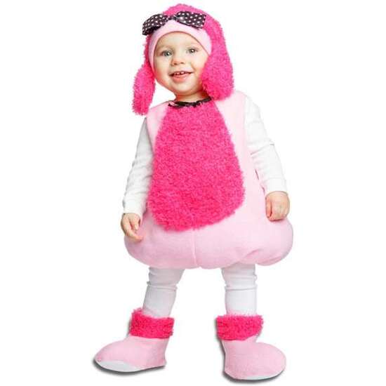 Disfraz Infantil Pequeña Poodle Rosa Talla 12-24 M