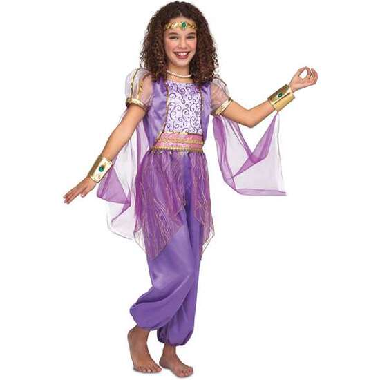 Disfraz Princesa árabe Morada Talla 5-6 Años