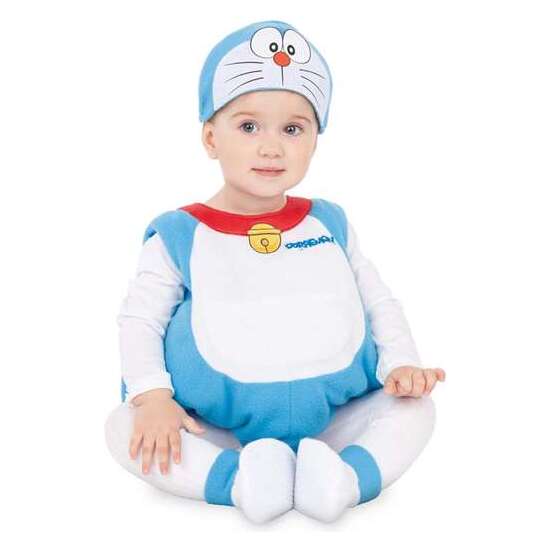 Disfraz Baby Doraemon Gorro, Vestido Cola Y Patucos Talla 0-6 M