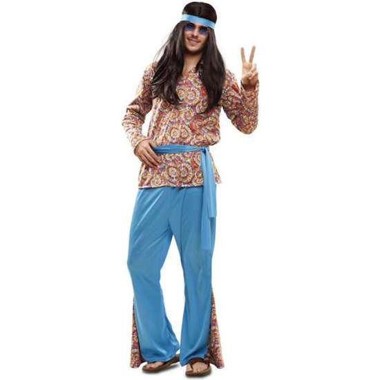 Disfraz Adulto Psychedelic Hippie Talla M-l