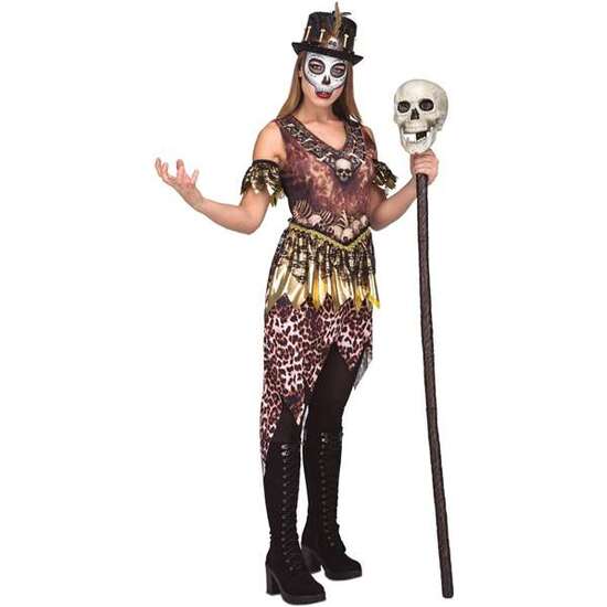 Disfraz Voodoo Cannibal Talla M-l (vestido Y Brazaletes)