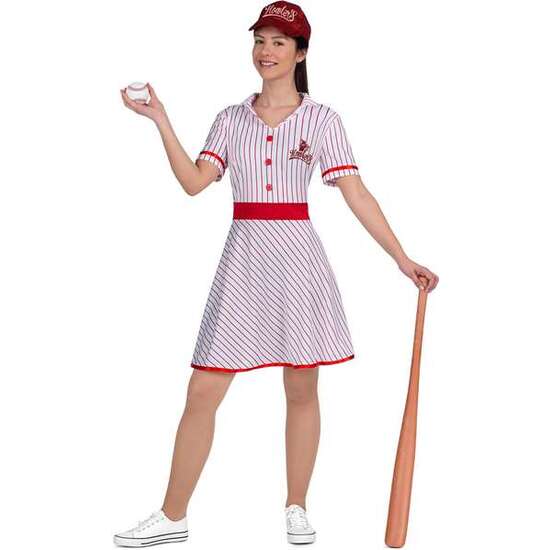 Disfraz Jugadora Baseball Vintage Talla M