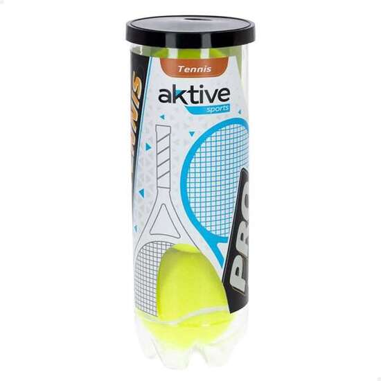 Pelotas Tenis Pack 3 Ud. En Bote Aktive Sports