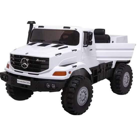 Camión Mercedes Benz Truck Blanco Bateria 12v 135.5x85.5x84cm Runruntoys