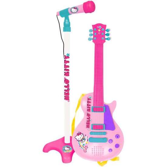 Guitarra Hello Kitty Electronica Con Micro