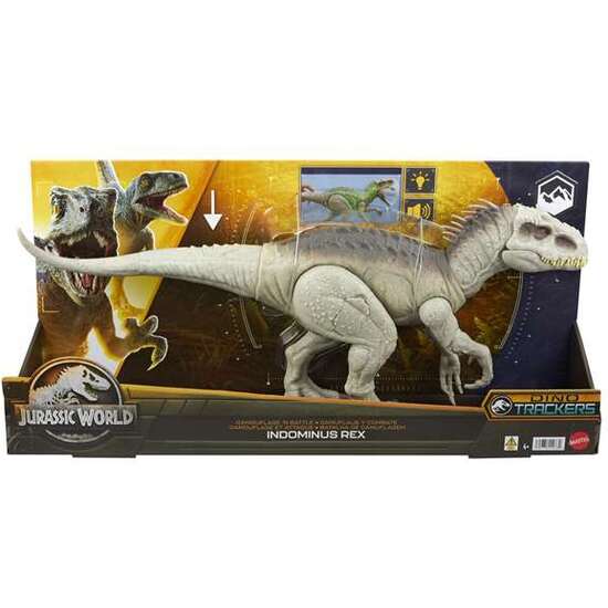 Figura Dinosaurio Jurassic World Rex Indominus Camúflate Y Devora 53 Cm Con Sonidos