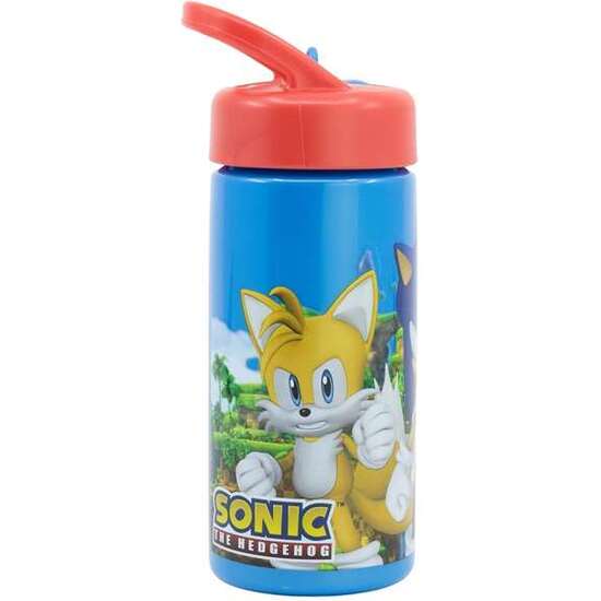 Botella De Plástico Con Asa Para Llevar Sonic 410 Ml.