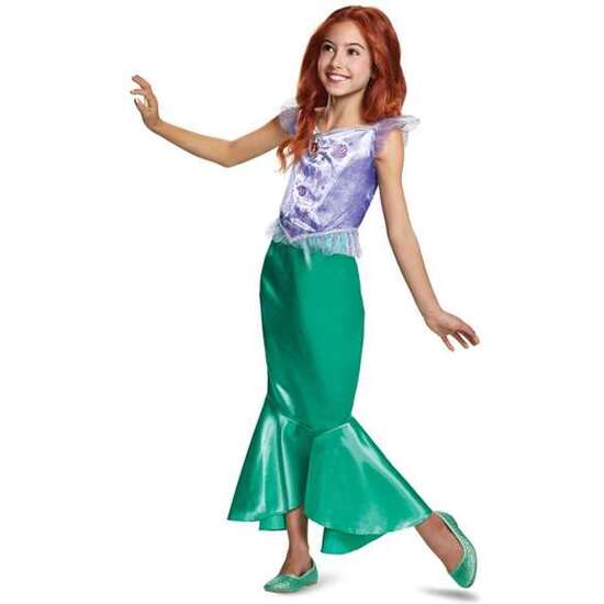 Disfraz Disney Princess Ariel Classic Talla. 7-8 Años