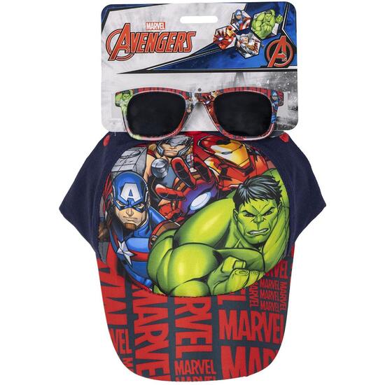 Gorra Set Gafas De Sol Avengers