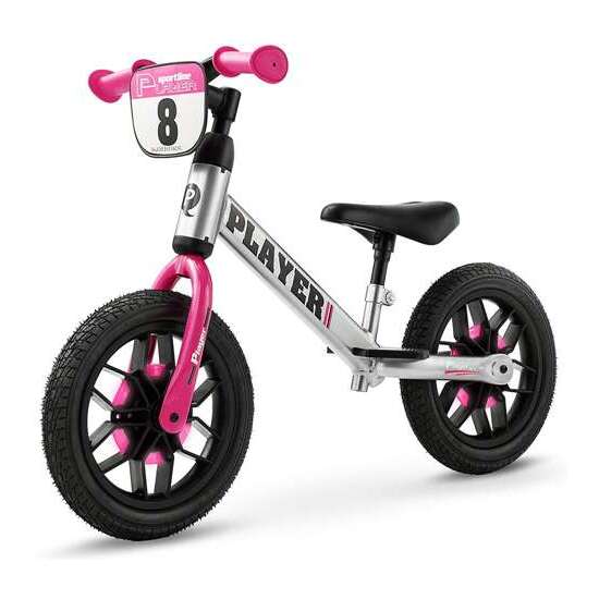 Bicicleta Sin Pedales New Bike Player Con Luces Rosa10