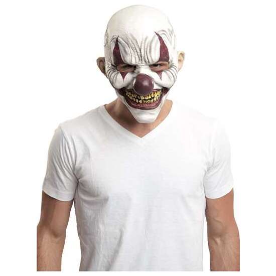 Full Clown Latex Mask One Size