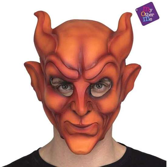 Full Devil Latex Mask One Size