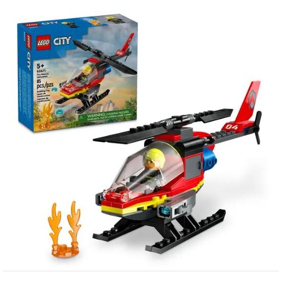 Helicoptero Rescate Bomberos Lego