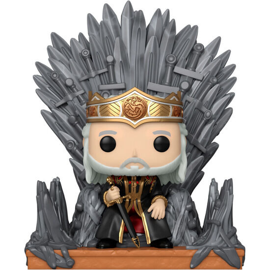 Figura Pop Deluxe House Of The Dragon Viserys On The Iron Throne