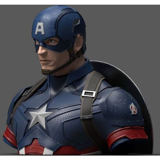 Busto Hucha Capitan America Deluxe Endgame Vengadores Avengers Marvel 20cm