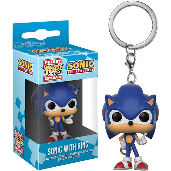 Llavero Pocket Pop Sonic With Ring