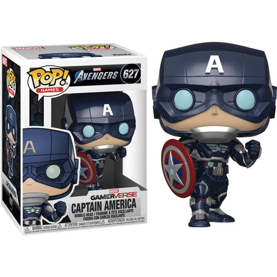 Figura Pop Marvel Avengers Game Captain America Stark Tech Suit