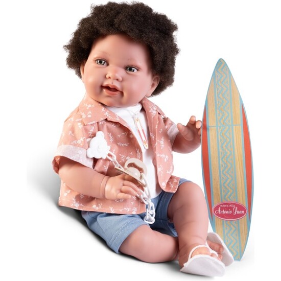 Muñeco Pipo Recien Nacido Surf 42cm