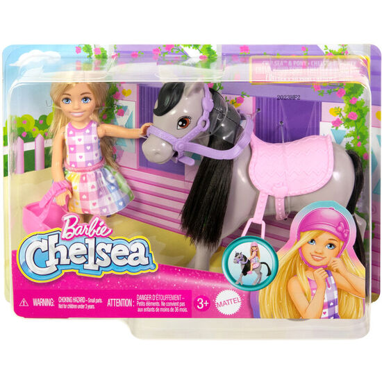 Muñeca Chelsea Y Su Poni Barbie