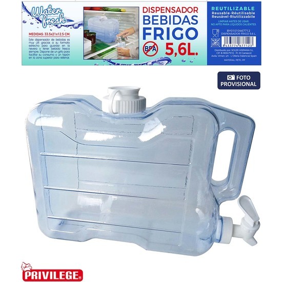 Dispensador Frigo 5,6l Water Fresh