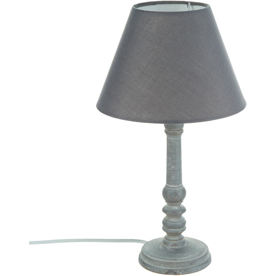 Lámpara De Madera Gris H.36cm