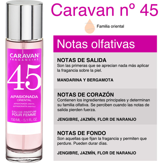 SET CARAVAN PERFUME DE MUJER Nº45 150ML+30ML
