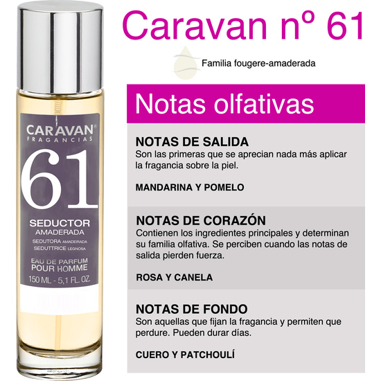 SET CARAVAN PERFUME DE HOMBRE Nº61 150ML+30ML