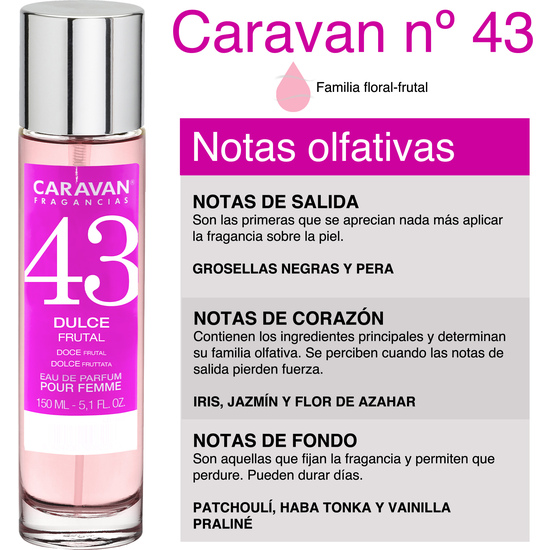 SET CARAVAN PERFUME DE MUJER Nº43 150ML+30ML