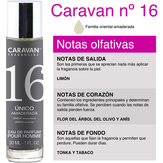 CARAVAN PERFUME DE HOMBRE  Nº16 30ML