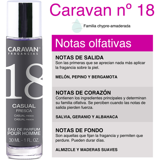 CARAVAN PERFUME DE HOMBRE  Nº18 30ML