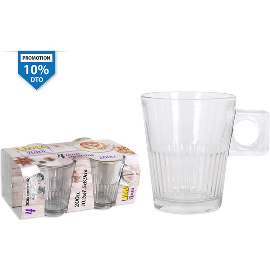 SET 4 TAZAS CAPUCCINO 20cl LIMA LINES LIMA LINES