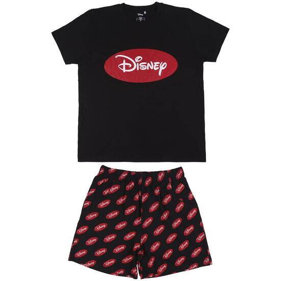 Pijama Corto Single Jersey Disney Negro